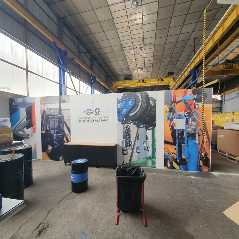 Fabrication et pose d’enseigne publicitaire en dibond pour Chrono Flex à Saint-Herblain