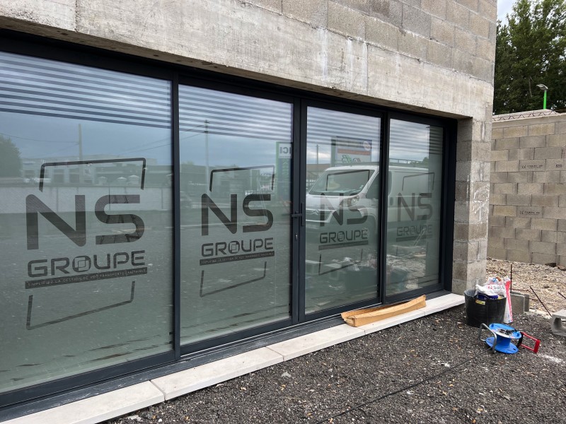 Pose de dépoli à Chavanoz