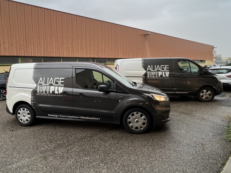 Flocage voiture semi-covering adhésif 3M pour véhicule de société à côté de lyon