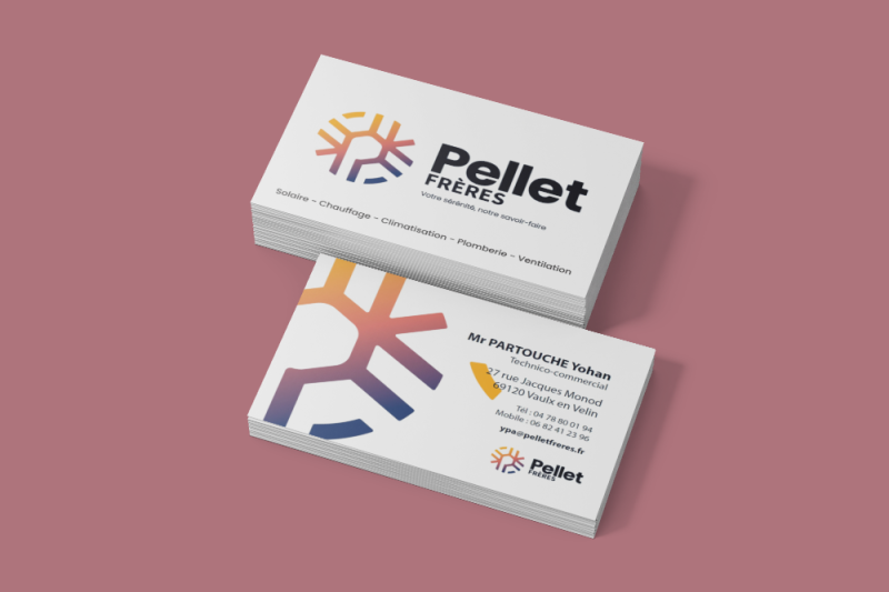 Cartes de visites pour entreprise Pellet