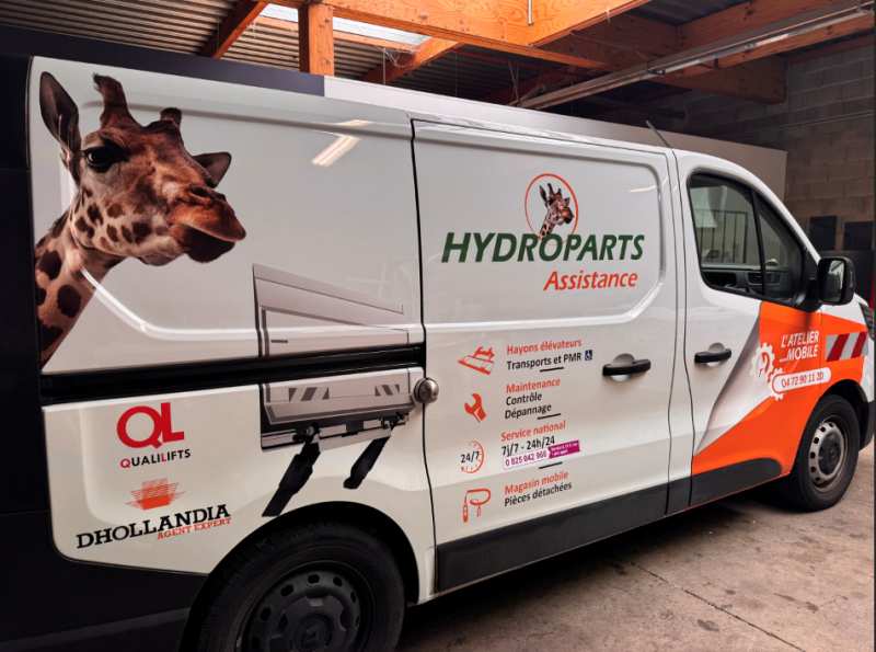 semi covering pour hydropart près de Lyon