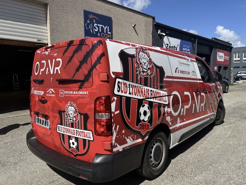 Un total covering près de Lyon