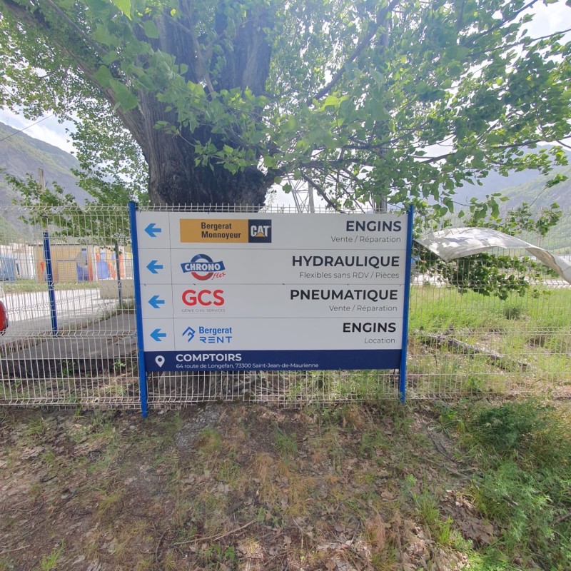 Prix impression et pose d'enseigne publicitaire à Lyon et en Rhône-Alpes