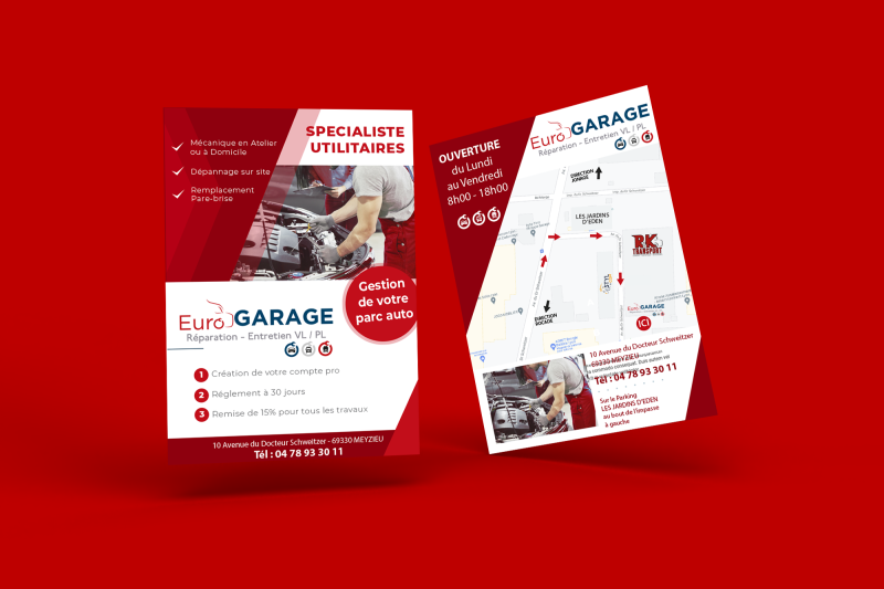 mockup flyer garage à Meyzieu