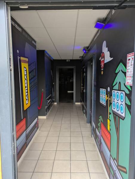 Réalisation d’un pan de mur pour BATTLE KART à Mornant