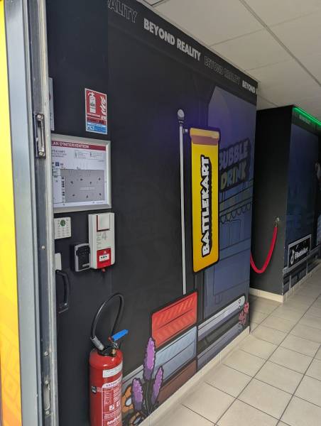 Réalisation d’un pan de mur pour BATTLE KART à Mornant