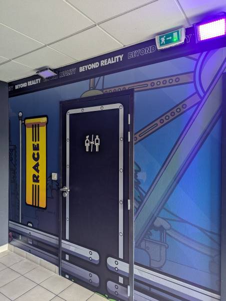 Réalisation d’un pan de mur pour BATTLE KART à Mornant