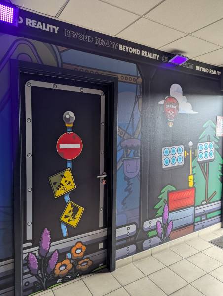 Réalisation d’un pan de mur pour BATTLE KART à Mornant