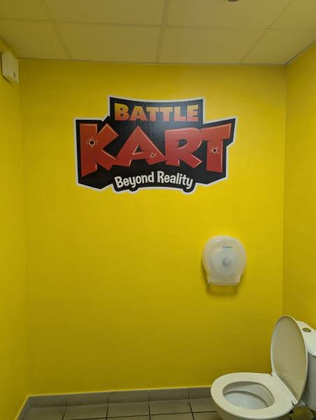 Réalisation d’un pan de mur pour BATTLE KART à Mornant